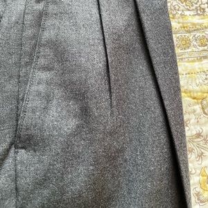 Mens grey dress pants, light wool blend, new, size 38
